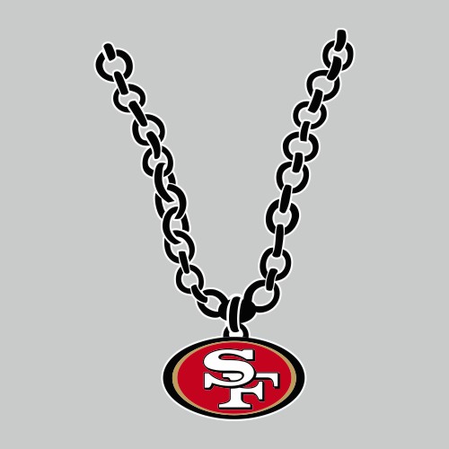 San Francisco 49ers Necklace logo iron on paper